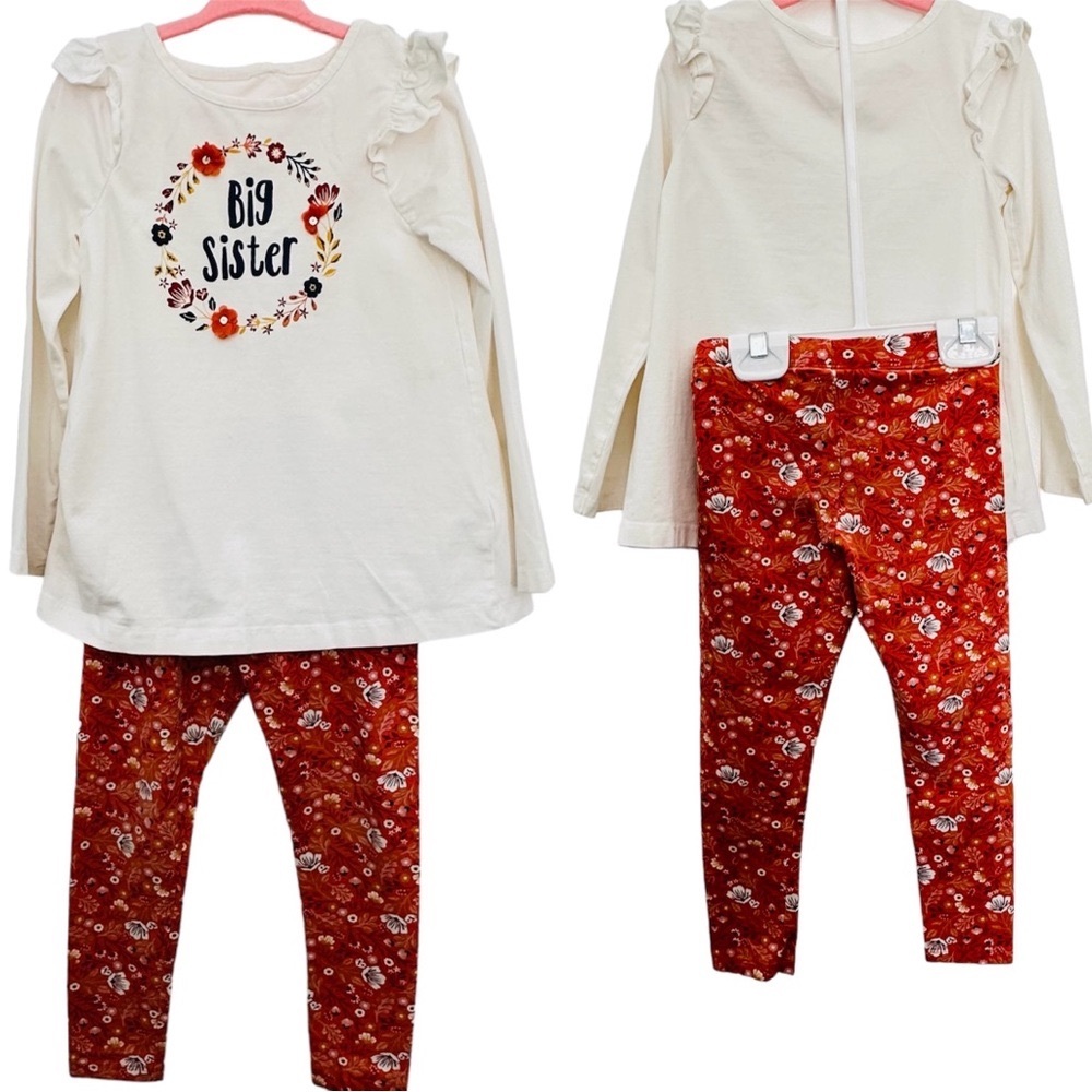 🌸3/$12 🍂🍁 Very cute autumn set, size 4T in excellent condition